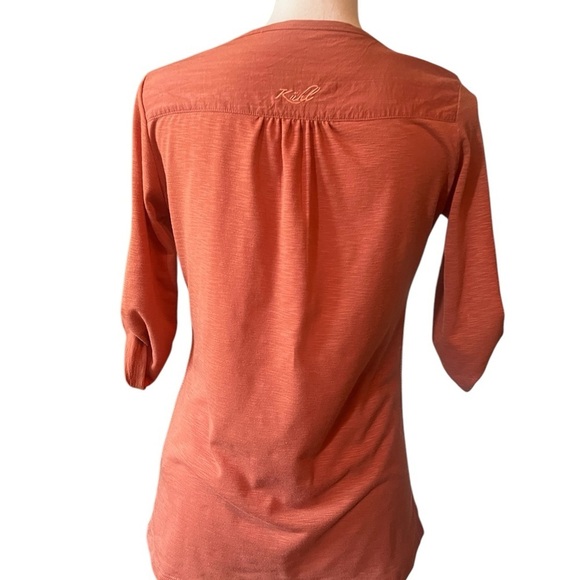 KUHL WOMEN’S CUTE BURNT ORANGE V-NECK T-SHIRT SIZE XS - Picture 7 of 11